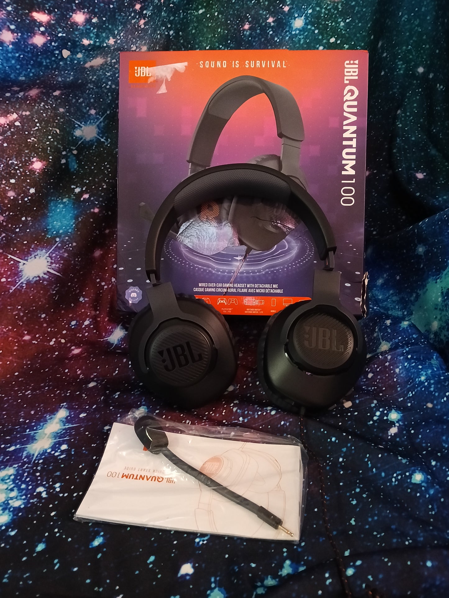 Gaming headset JBL QUANTUM 100 3.5MM connection black headphonesJBLQuantum SOUND