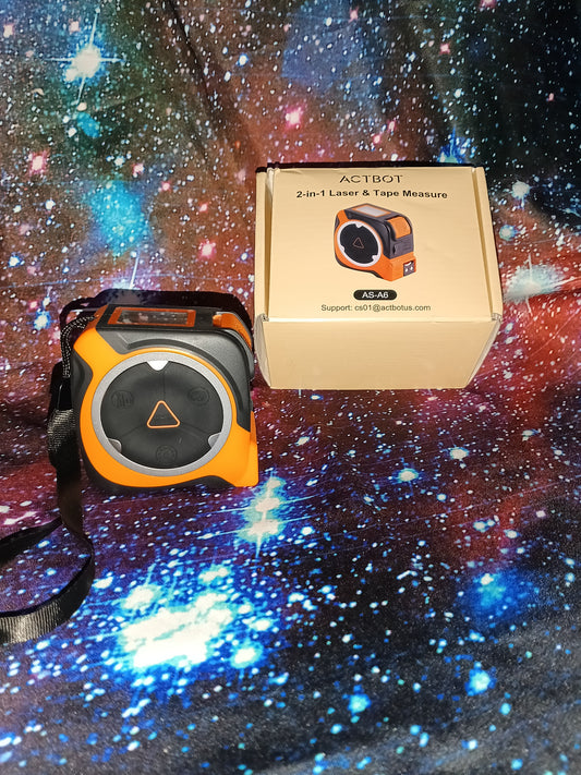 Actbot 2 In 1 Laser And Tape Measure