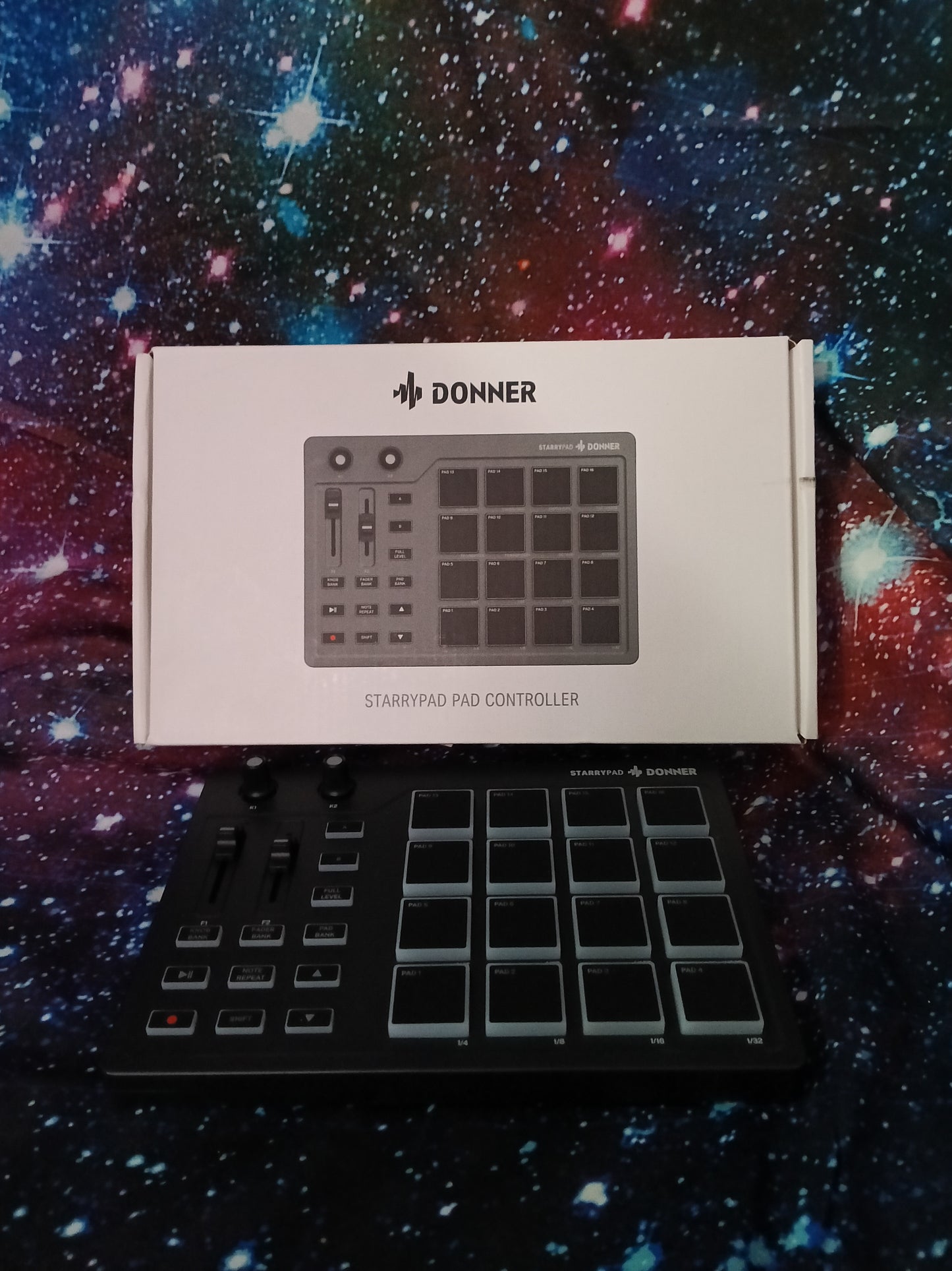 Donner STARRYPAD MIDI Pad Drum Machine 16 Pads USB Controller Music Production