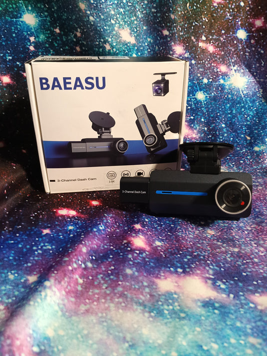 Baeasu 3 Channel Vehicle Dash Cam 2.5k